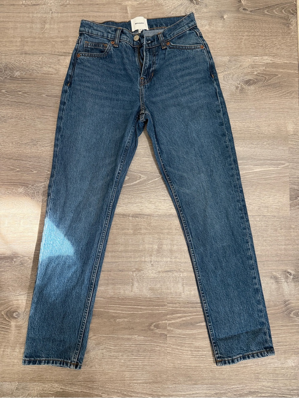 Reformation Luca Low Rise Stretch Ankle Jean Size 23